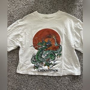 Brandy Melville “Chinatown” Cropped Tee